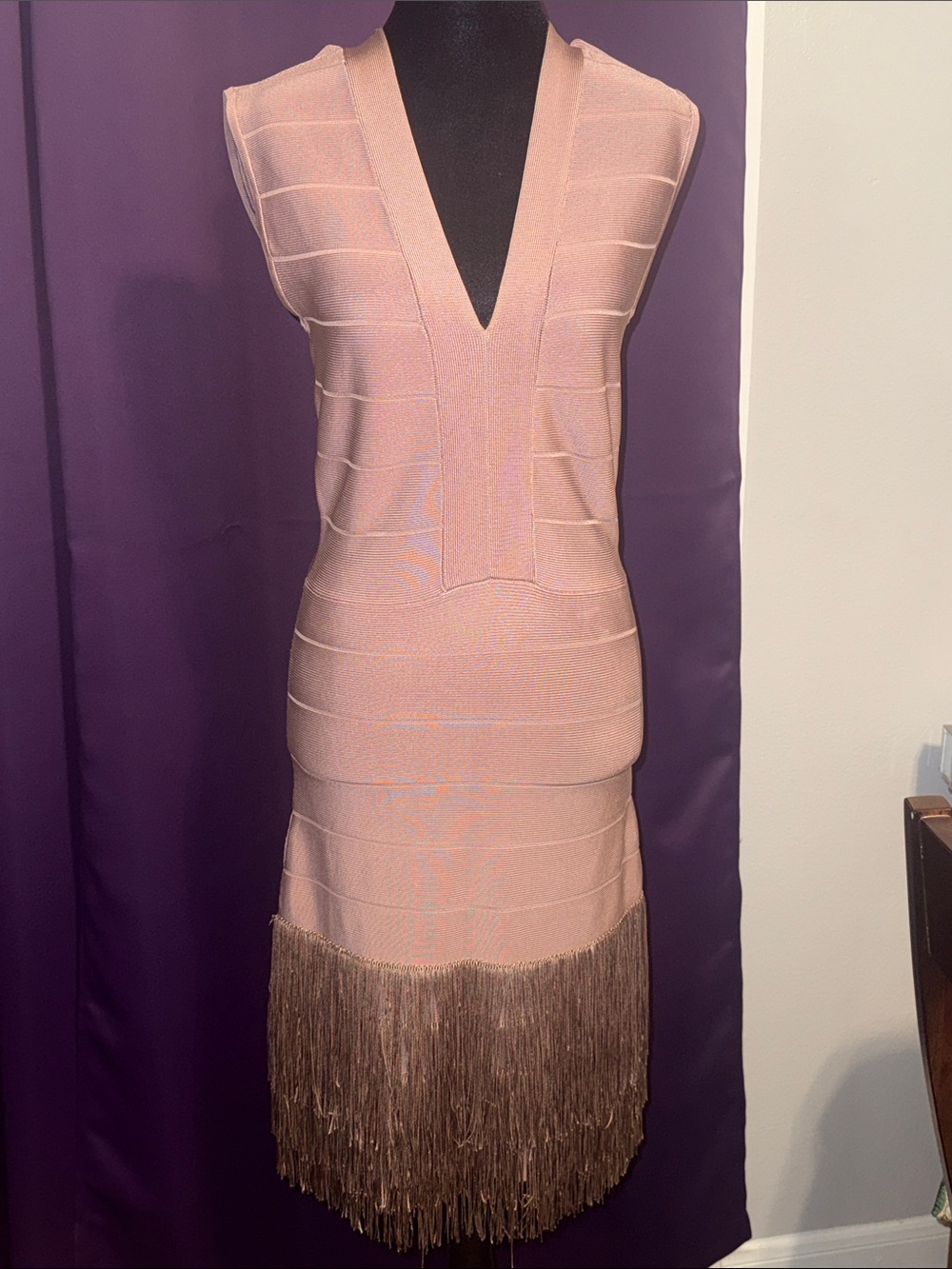 Sleeveless pink nude Dress